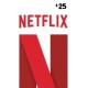 Netflix Carte Cadeau 25 USD